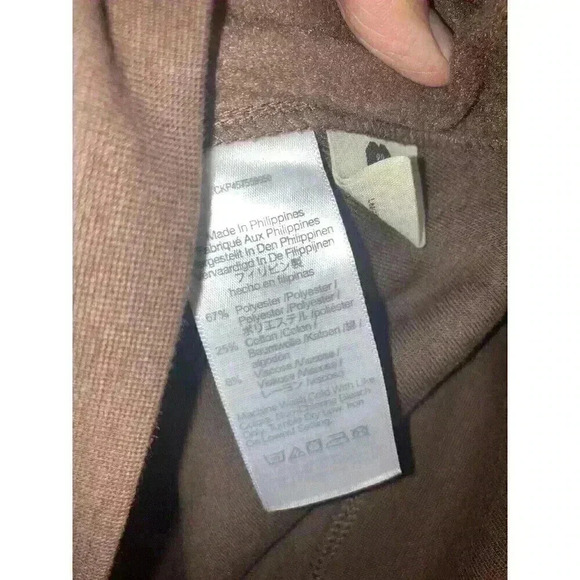 Madewell (Re)sourced Brushed Side Button Relaxed Sweatshirt Hot Cocoa - Picture 8 of 10